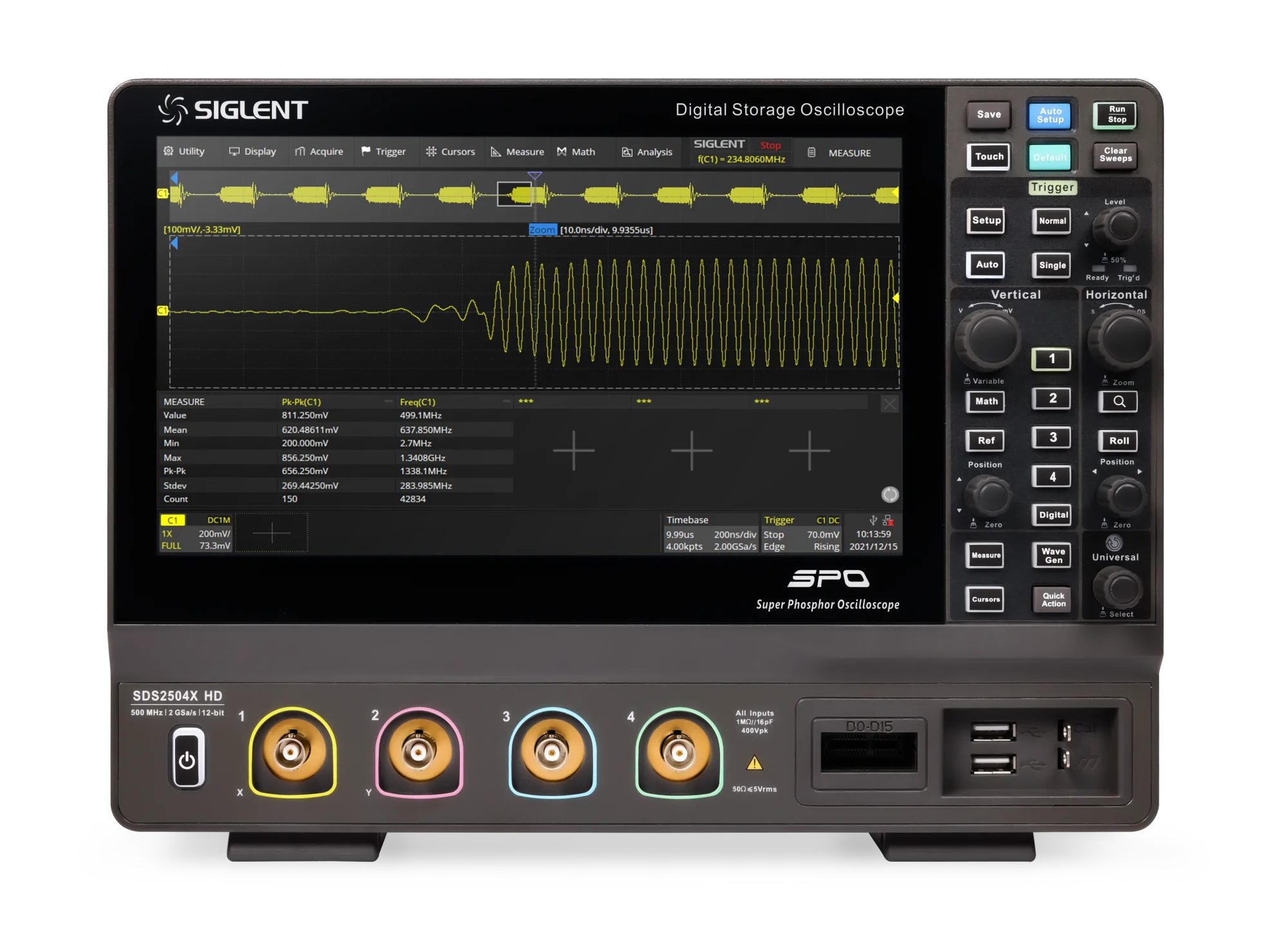 Цифровий осцилограф SDS2000X HD з пам'яттю